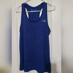 Under Armour Blue Heathered Racerback Tank
